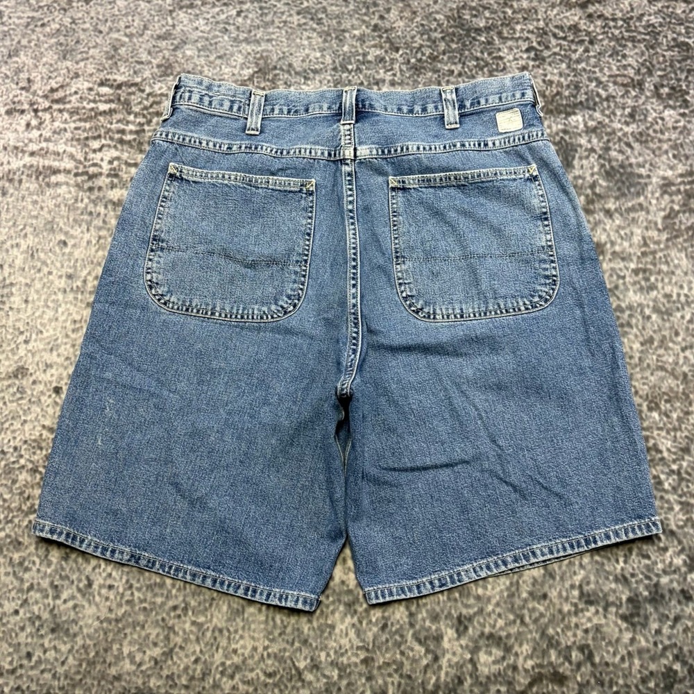 Gap‎ Worker Short Mens 36 Blue Utility Skater Baggy Denim Jorts VTG Y2K